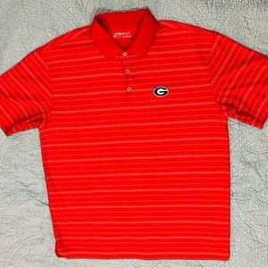 Nike Dri Fit Men’s Collared Polo Short Sleeve UGA Georgia Bulldog Size Large Red